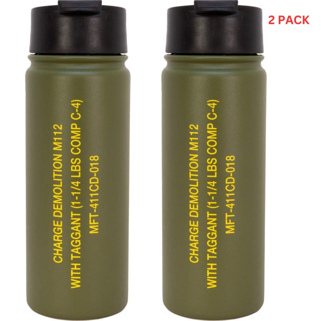 Mission First Tactical M112 Demo Charge Flip Top Bottle 16 Oz 2 PACK