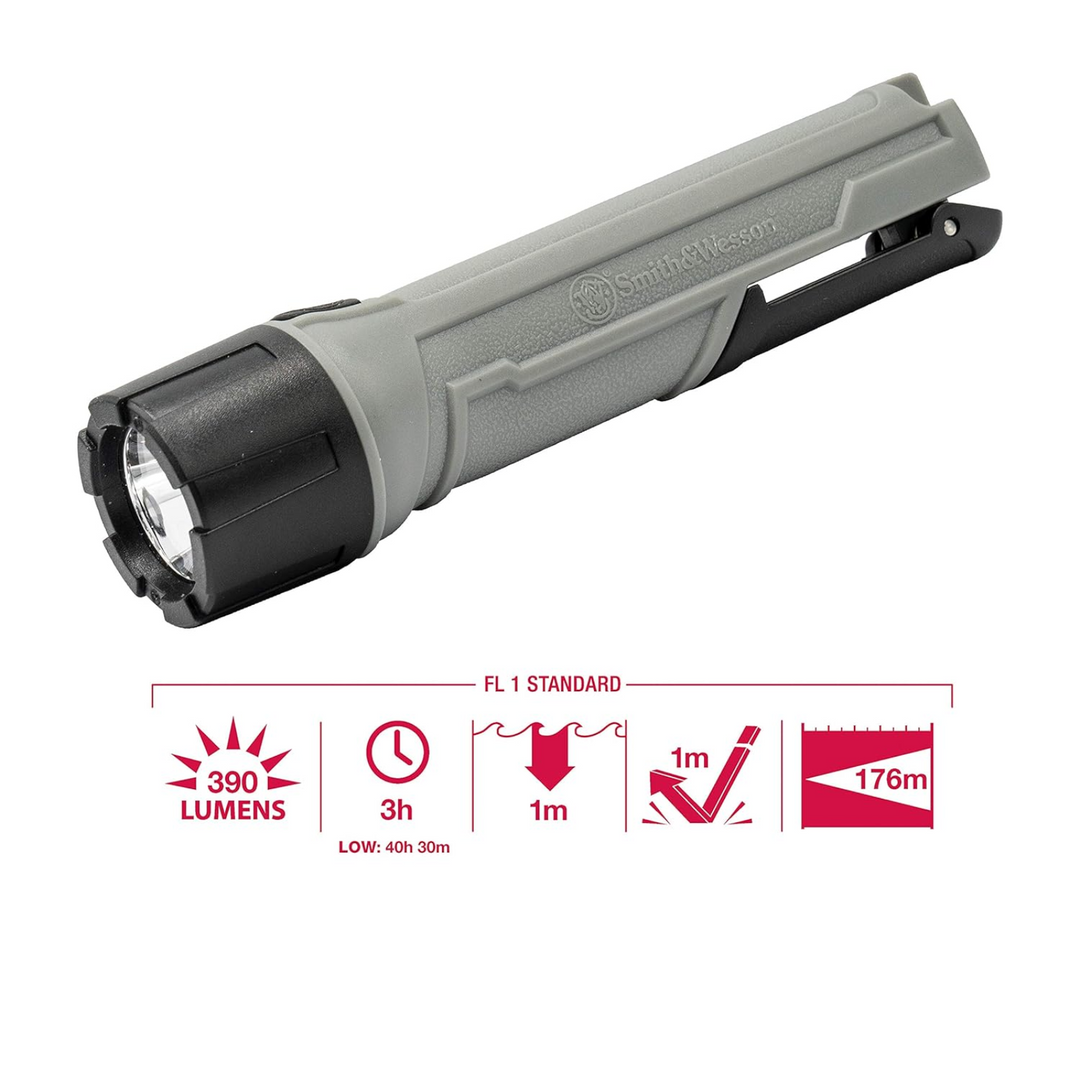 S&W Night Guard Pro Compact 390 Lumen Flashlight with 3 Modes