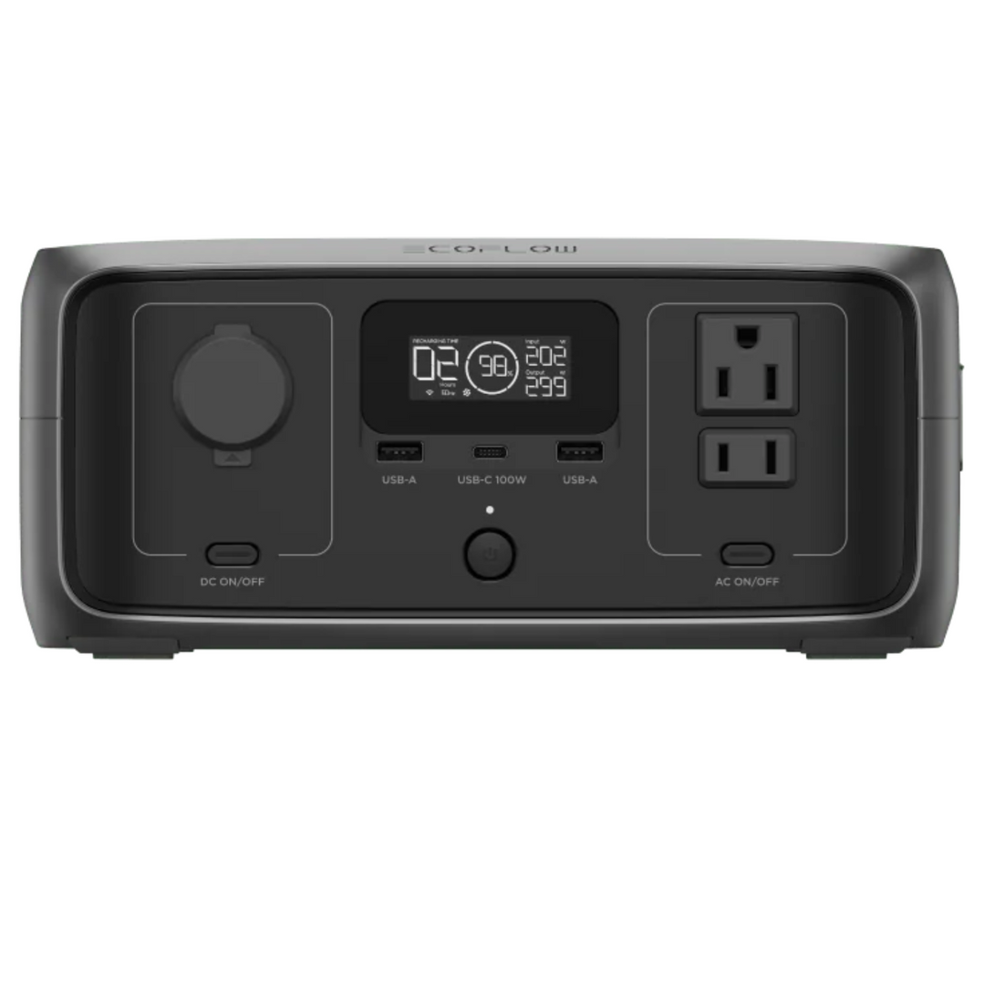 Estación de energía portátil EcoFlow RIVER 3 de 245 Wh y 300 W, batería de respaldo liviana