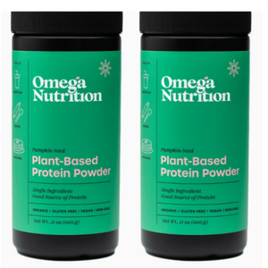 Omega Nutrition Pumpkin Seed Plant Based Protein Powder 600g 21 OZ 2 PACK