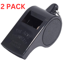 Load image into Gallery viewer, Omnipet Acme Thunderer Non Stick Mouthpiece Pea Whistle Black Large 2 PACK
