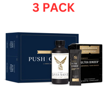 Load image into Gallery viewer, Quicksilver Scientific PushCatch Liver Detox 100ml Bottle and Binders 3 Pack
