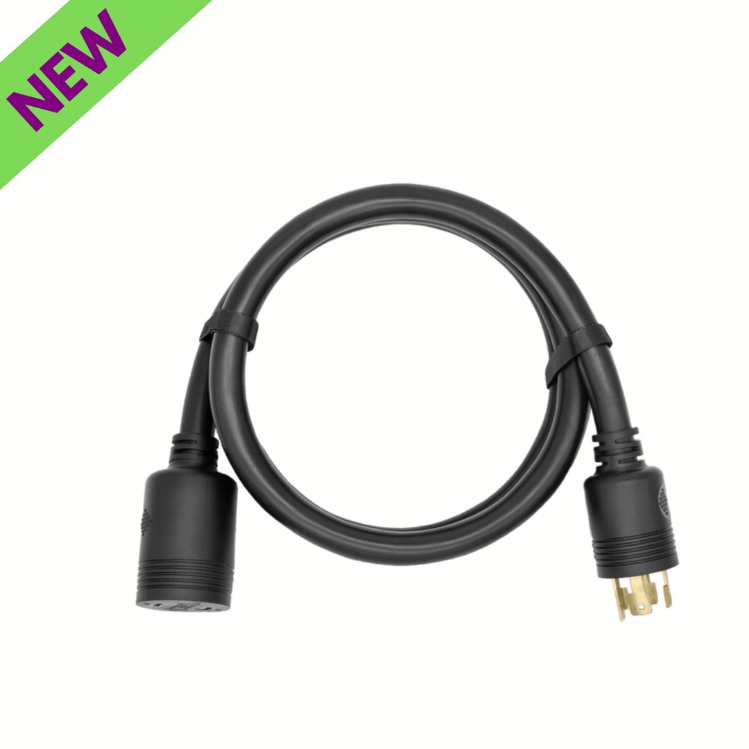 EcoFlow Delta Pro 5 FT Inlet Box Cable L14-30P to L14-30R Durable Power Cord