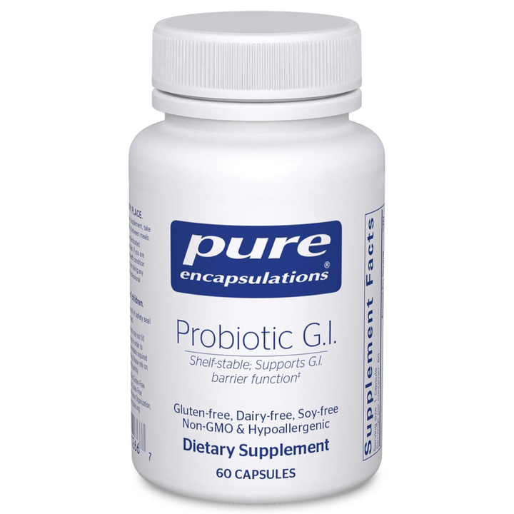 Pure Encapsulations Probiotic G.I Shelf Stable Digestive Support 60 Capsules.