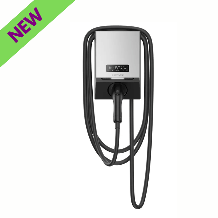 EcoFlow PowerPulse EV Charger 9.6kW Portable Electric Vehicle Charging with sleek design and easy installation.