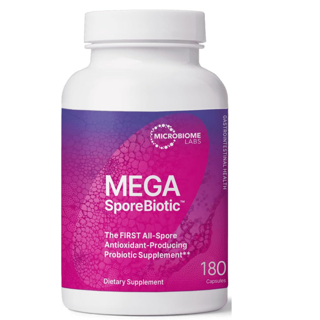 Probióticos MegaSporeBiotic de Microbiome Labs para la salud digestiva (180 cápsulas)
