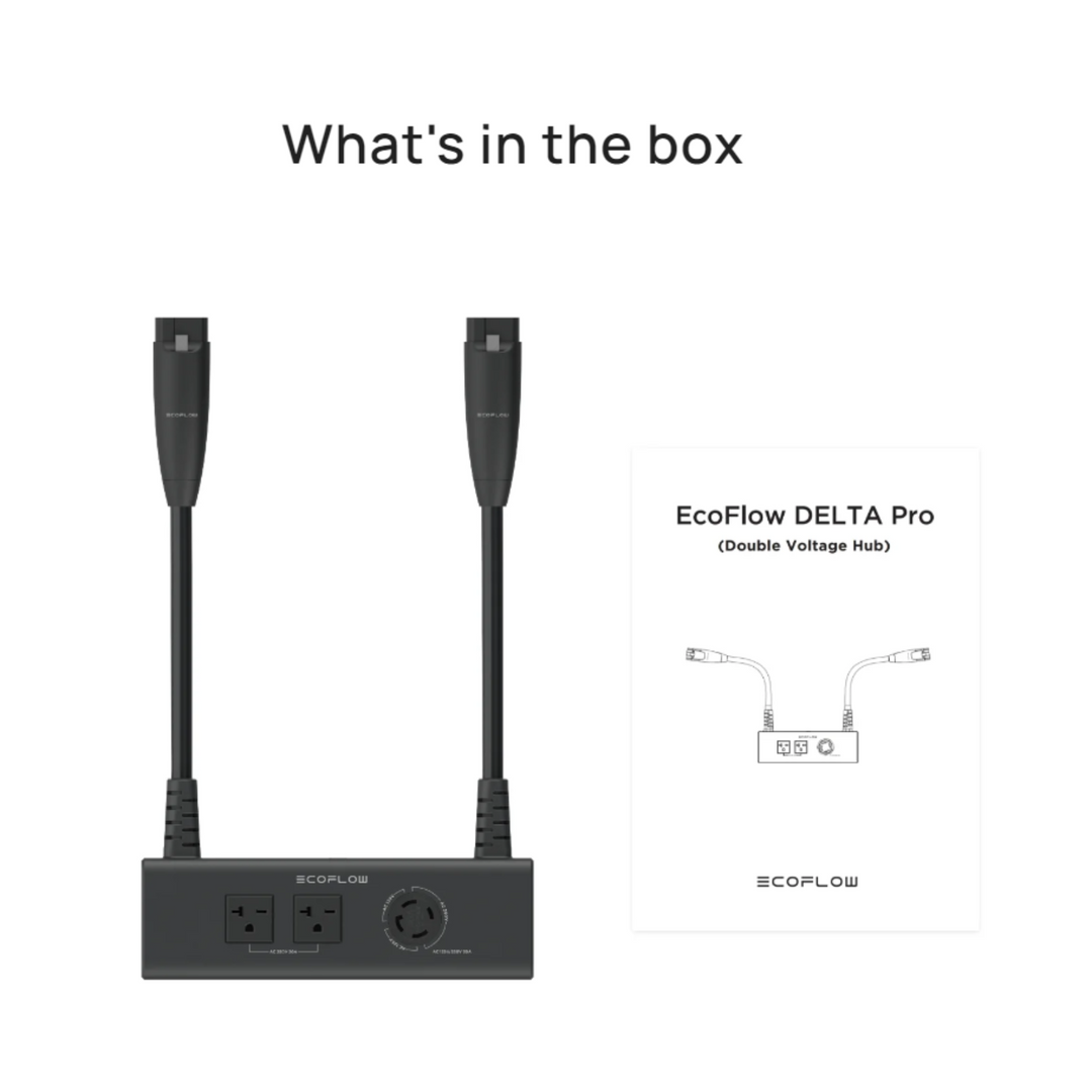 EcoFlow Double Voltage Hub with 3 Receptacles for DELTA Pro