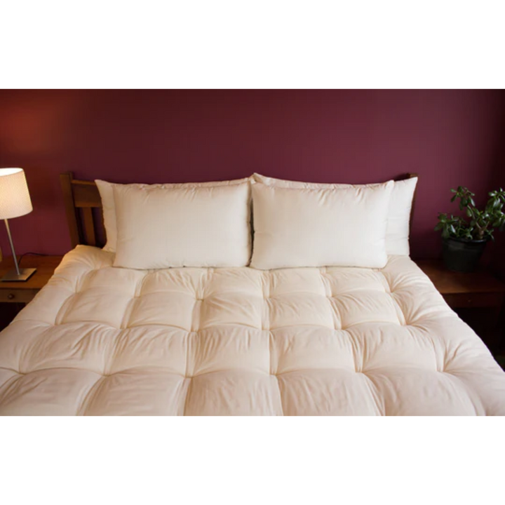 Holy Lamb Certified Organic Wool Bed Pillows Queen Size Regular 20” x 30”