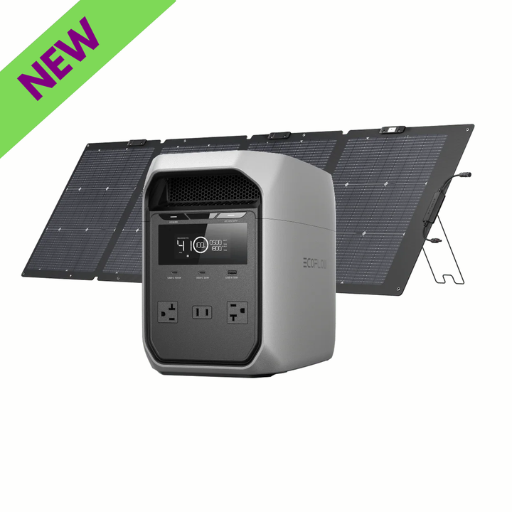 EcoFlow DELTA 3 CLASSIC Portable Power Station with A 220W Solar Panel Kit