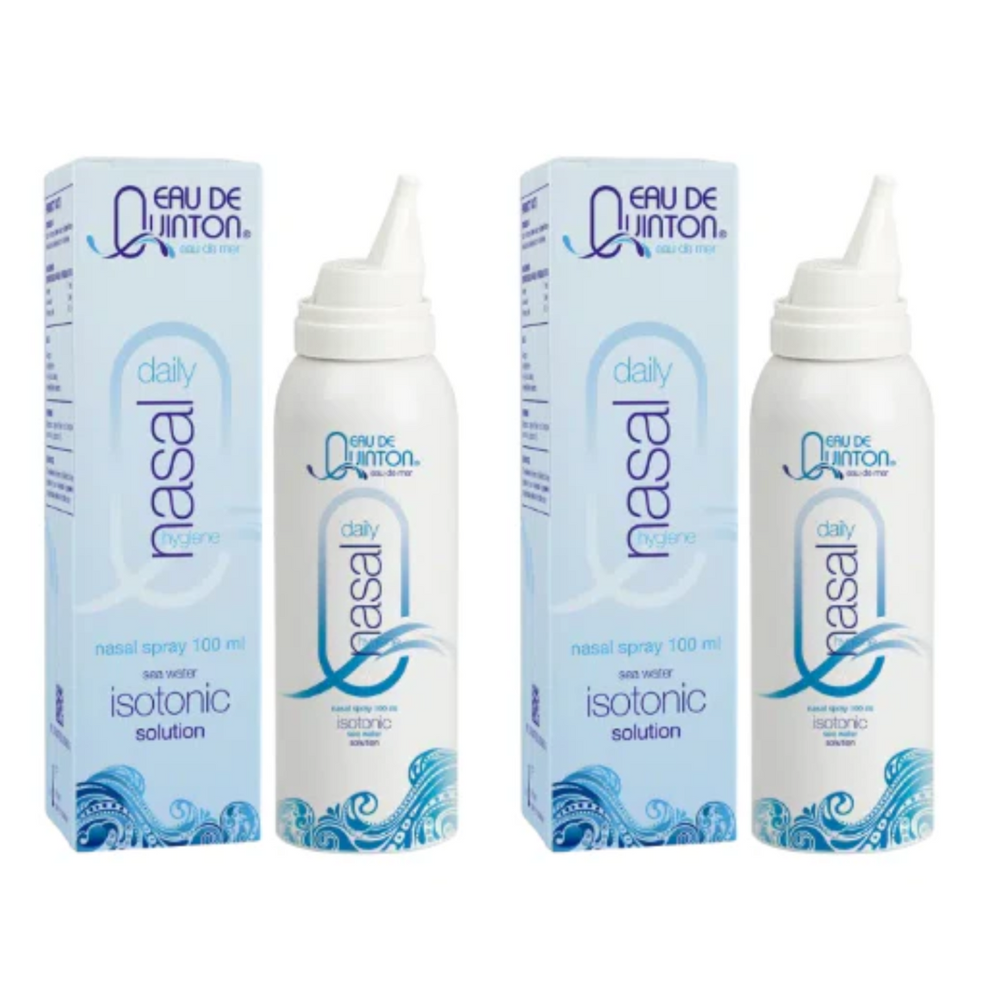 Quicksilver Scientific Quinton Spray Nasal Diario Isotónico 100 ml (Paquete de 2)