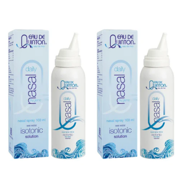 Quicksilver Scientific Quinton Spray Nasal Diario Isotónico 100 ml (Paquete de 2)
