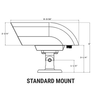 Black Oak LED Nitron XD White Housing Standard Mount Marine Night Vision Camera