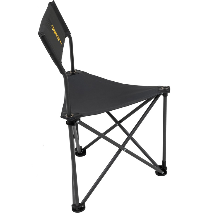 Silla de camping de caza Browning Dakota, color carbón, plegable, con estructura de acero y 3 patas