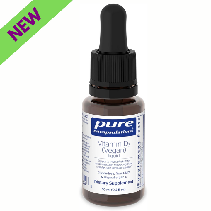 Pure Encapsulations Vitamin D3 Vegan Supports Bone and Immune Health 0.3 Fl oz