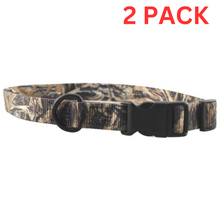 Load image into Gallery viewer, Omnipet Kwik Klip Adjustable Collar 1&quot; 18-26&quot; Mossy Oak Shadow Blade Camo 2 PACK
