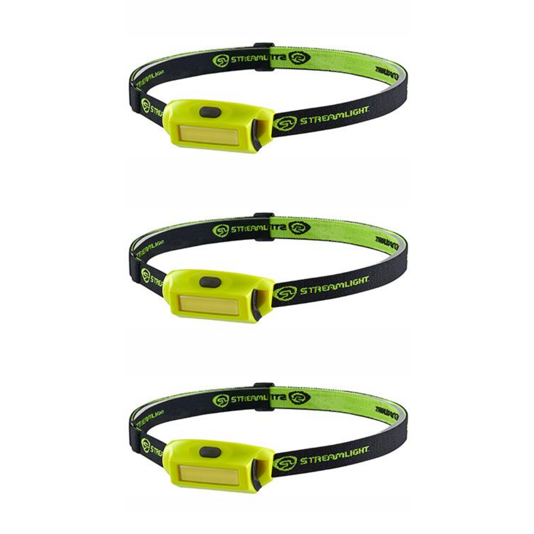 Streamlight Bandit Pro Rechargeable Headlamp 180 Lumens Clam Yellow 3 PACK