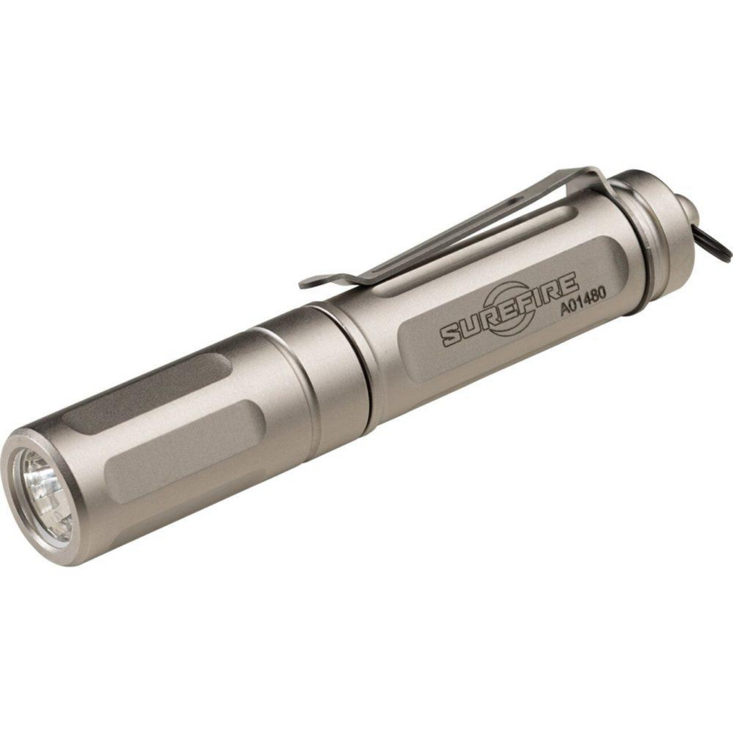 SF Titan-B Ultra Compact Keychain Flashlight 300 Lumens Silver