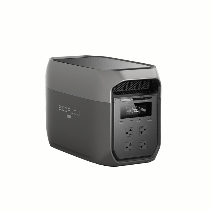 EcoFlow DELTA 3 Max 2048Wh Gray Portable Power Station with A 220W Solar Panel