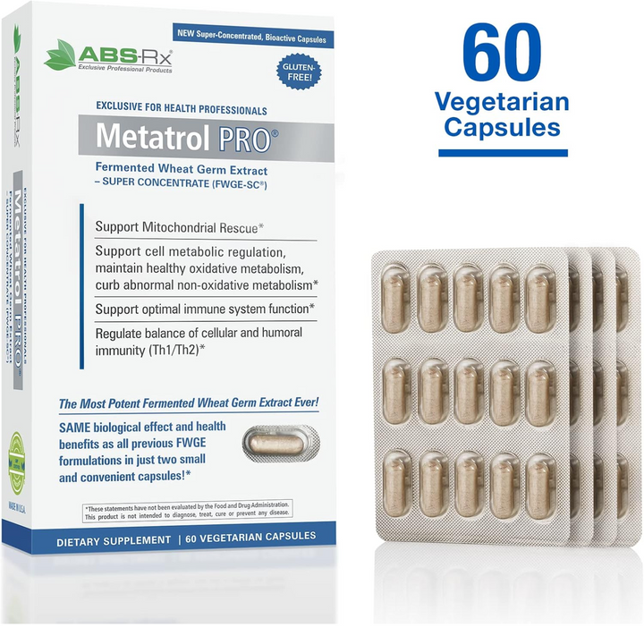 Metatrol Pro de American Biosciences (60 cápsulas) - Refuerzo inmunitario a base de germen de trigo fermentado