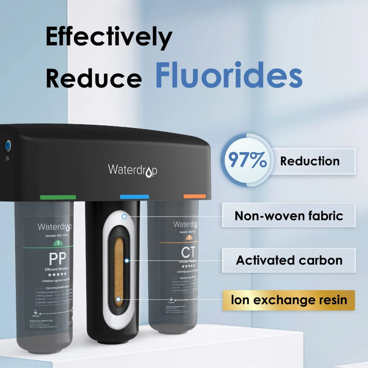 Waterdrop TSB 8 Layer Under Sink Water Filter 3 Stage High Capacity System