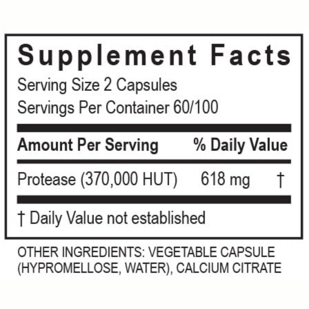 Mezcla de proteasas PureZyme de enzimas de transformación para la salud digestiva (120 cápsulas)