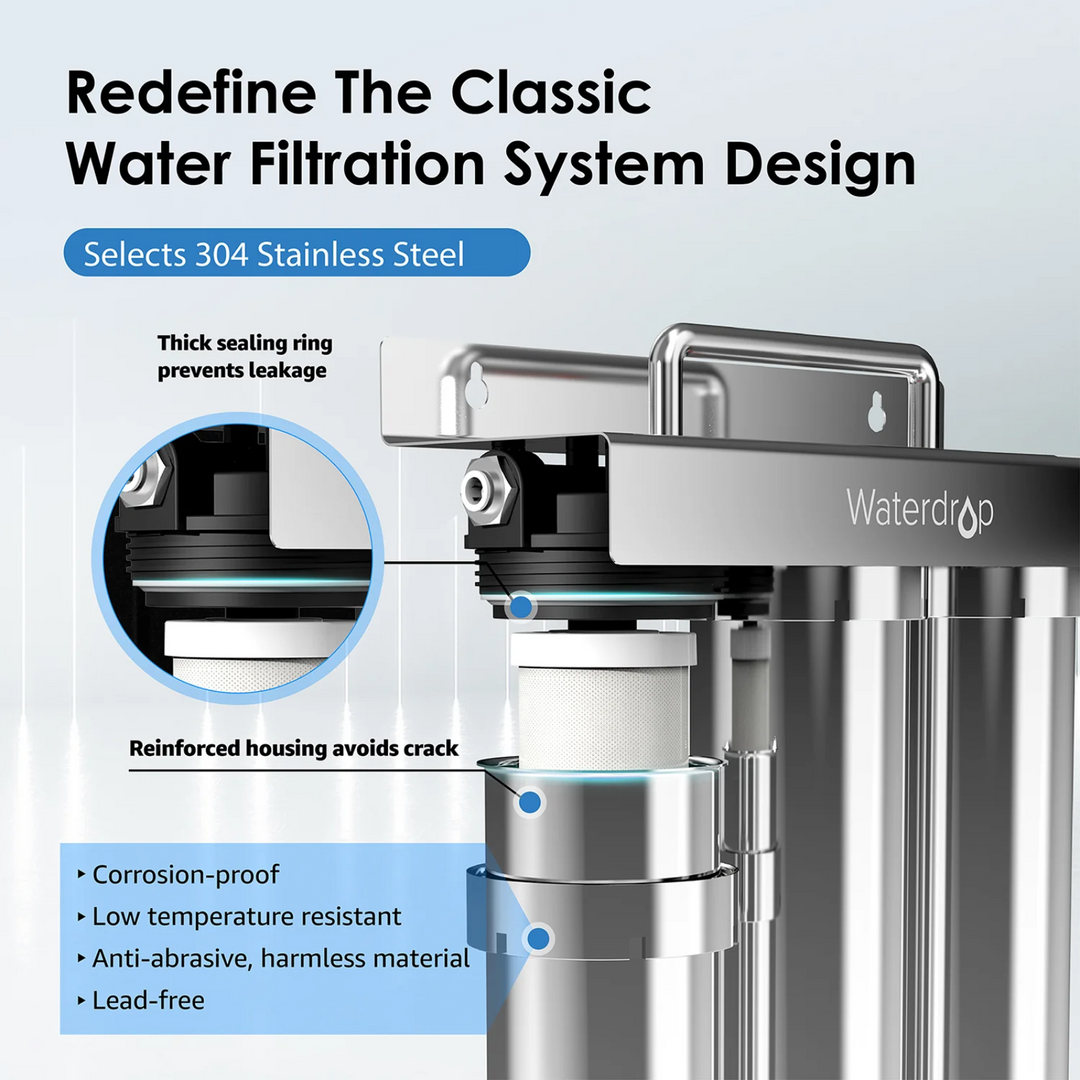 Waterdrop Under Sink Water Filter System 6 Stage Layer Ultrafiltration Stainless