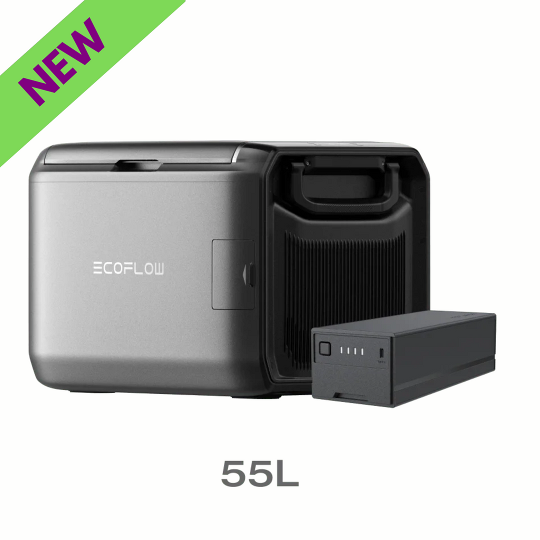 EcoFlow GLACIER Classic 55L with Plug-in Battery Extended Portable Cooling Power
