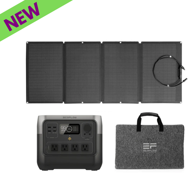 EcoFlow River 2 Pro With 160W Solar Panel 768Wh Durable IP68 Waterproof New