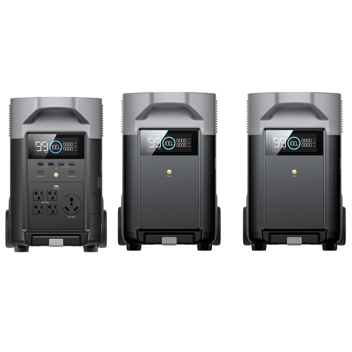 EcoFlow Delta Pro + 2 baterías adicionales: potente solución de respaldo de 7200 W para cualquier necesidad