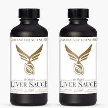 Load image into Gallery viewer, Quicksilver Scientific Dr. Shade&#39;s Liver Sauce 100 mL 2 pack detox supplement bottles.
