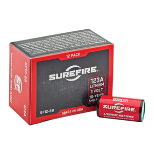 SF 123A Lithium Ion 3 Volts Batteries For Flashlights 12/CT