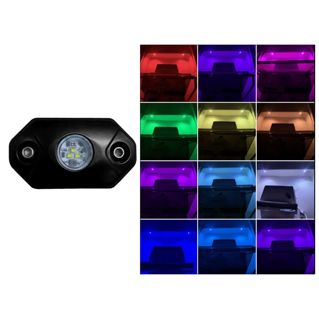 Black Oak LED Rock Accent Light RGB 9W Black Housing 220 Raw Lumens