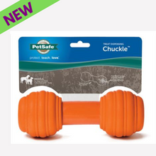 Load image into Gallery viewer, PetSafe Sportsmen Chuckle Toy Durable Safe Chew Interactive Dog Training Tool
