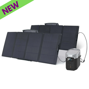 EcoFlow DELTA 2 Portable Power Station 1024Wh + Qty 2 160W Solar Panel