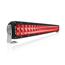 Load image into Gallery viewer, Black Oak LED 30 Inch Curved Red LED Predator Double Row Light Bar Combo Optics
