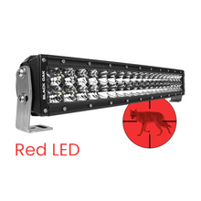 Load image into Gallery viewer, Black Oak LED 20 Inch Curved Red LED Predator LED Light Bar Combo Optics
