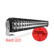 Load image into Gallery viewer, Black Oak LED 30 Inch Curved Red LED Predator Double Row Light Bar Combo Optics
