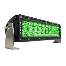 Load image into Gallery viewer, Black Oak LED 10&quot; Green LED Hog Hunting Light Bar Combo Optics Black Housing
