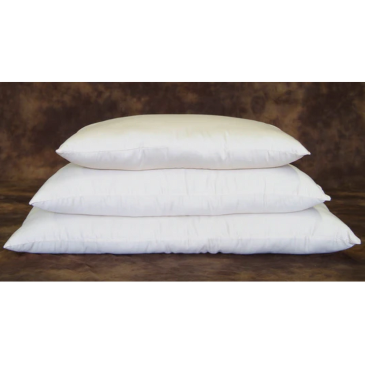 Holy Lamb Certified Organic Wool Bed Pillows Queen Size Regular 20” x 30”