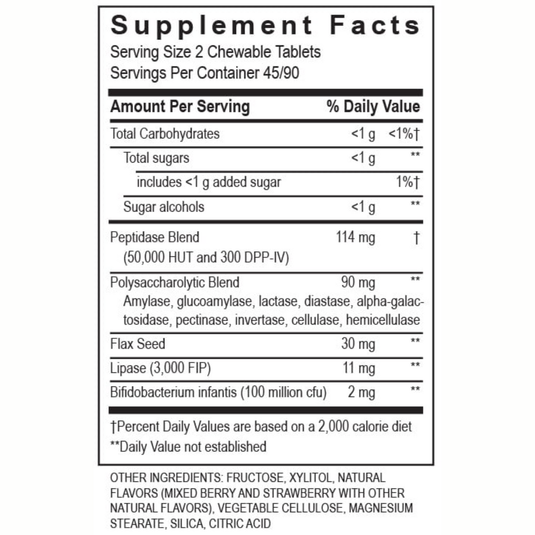 Enzimas de transformación Kidz Digest, enzimas gastrointestinales masticables, 90 cápsulas para niños