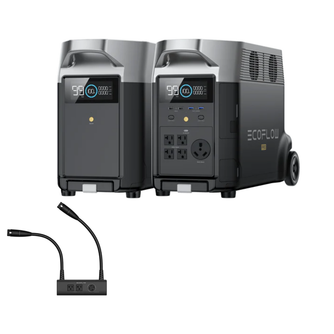 EcoFlow Delta Pro Con Batería Adicional Y Centro De Voltaje Doble