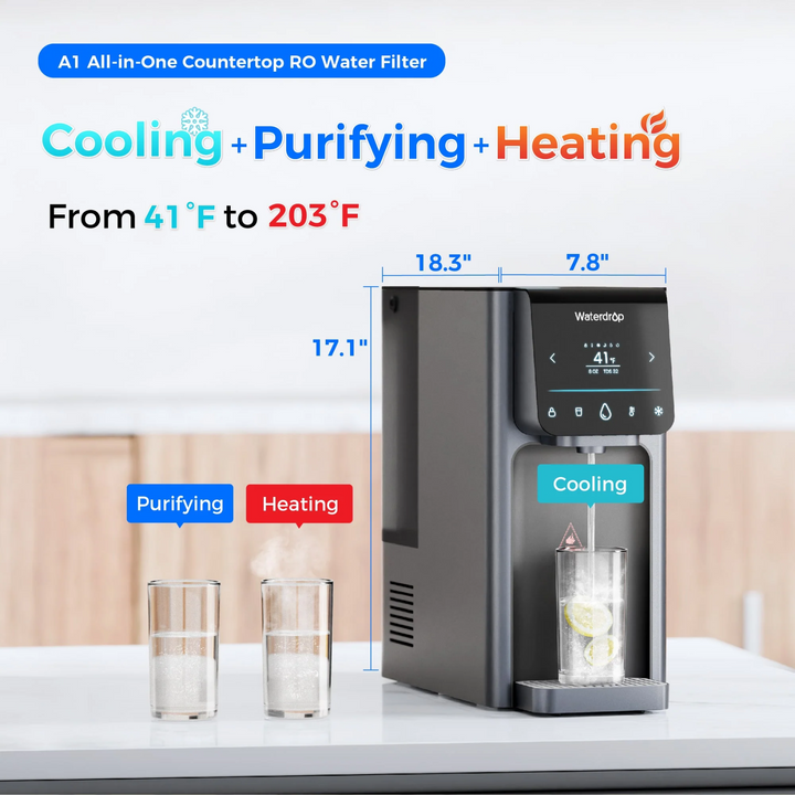 Waterdrop Reverse Osmosis Water Dispenser A1 Hot and Cold Purification System