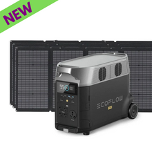 Load image into Gallery viewer, EcoFlow DELTA Pro 3600W With Three 220W Solar Panels Complete Power
