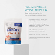 Load image into Gallery viewer, American Biotech Labs Silver Lozenges with Vitamin C 60 ppm SilverSol 2 PACK
