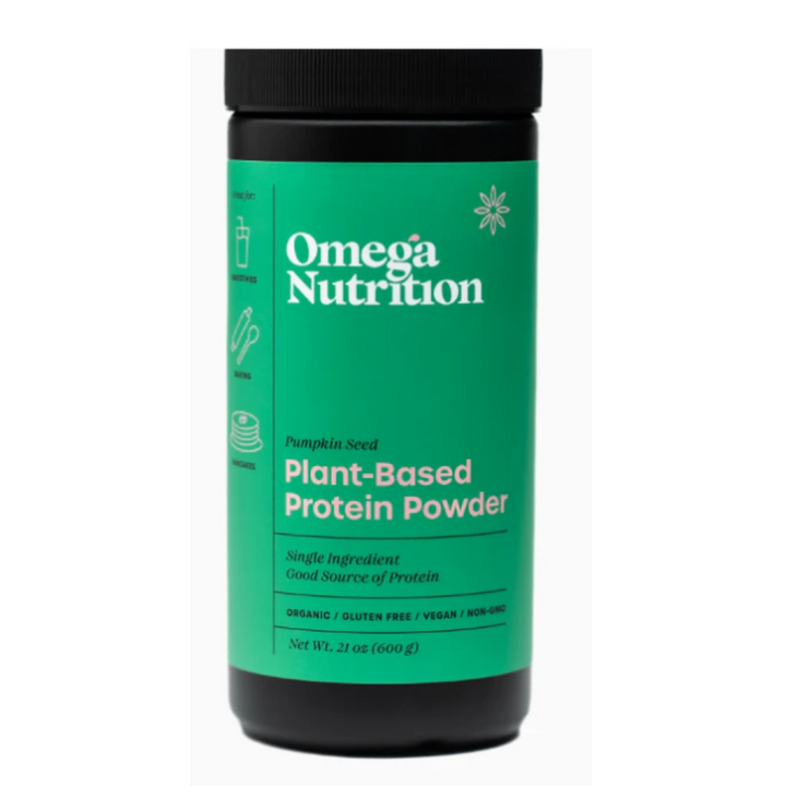 Proteína vegetal en polvo de semillas de calabaza Omega Nutrition, 600 g, 21 oz
