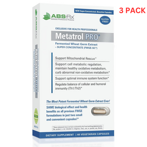 American Biosciences Metatrol Pro 60 Capsule Fermented Wheat Germ Extract 3 PACK