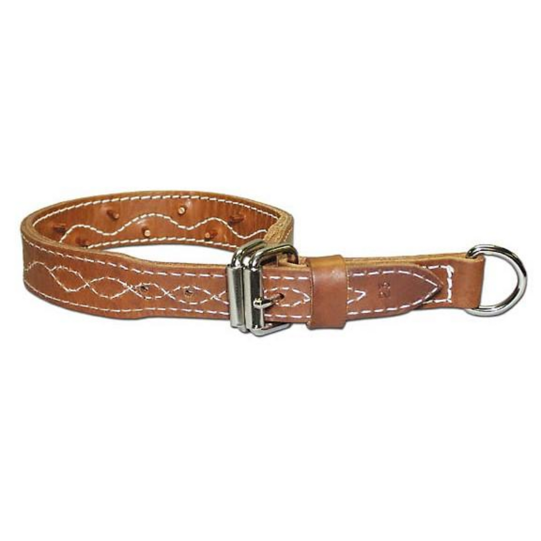 Collar de fuerza Omnipet de cuero 133F-23 de 1,25" x 23" marrón