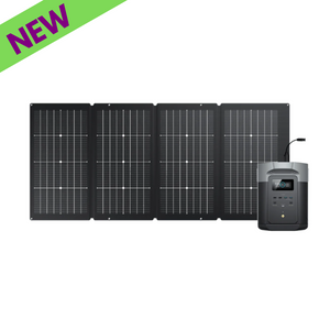 EcoFlow DELTA 2 Max Power Station + One 220W Portable Solar Panel