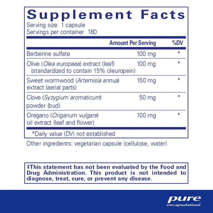 Pure Encapsulations MicroDefense Supports Digestive Function Balance 180 Caps