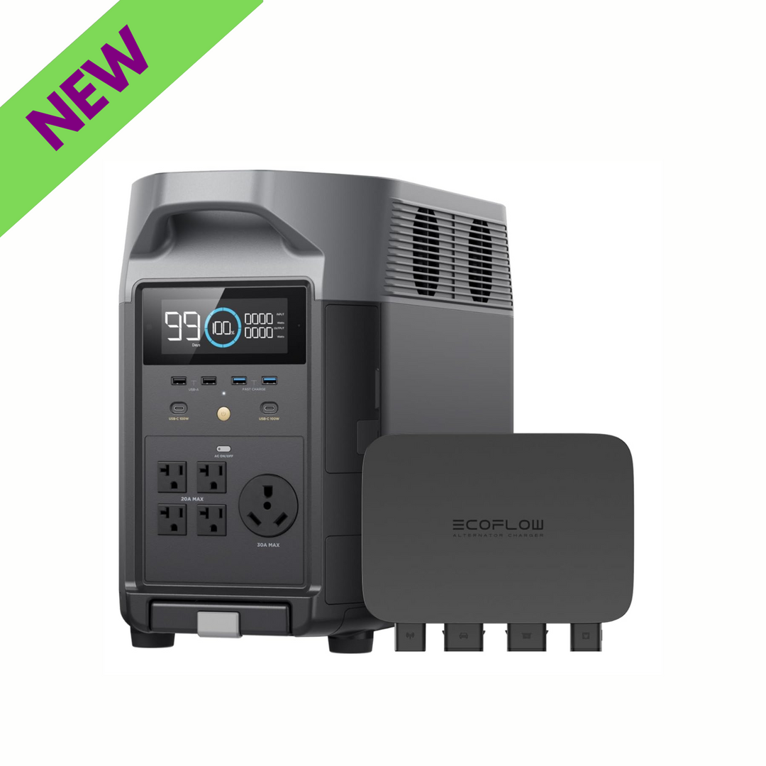 Cargador de alternador EcoFlow de 800 W + estación de energía portátil DELTA Pro de 12 V